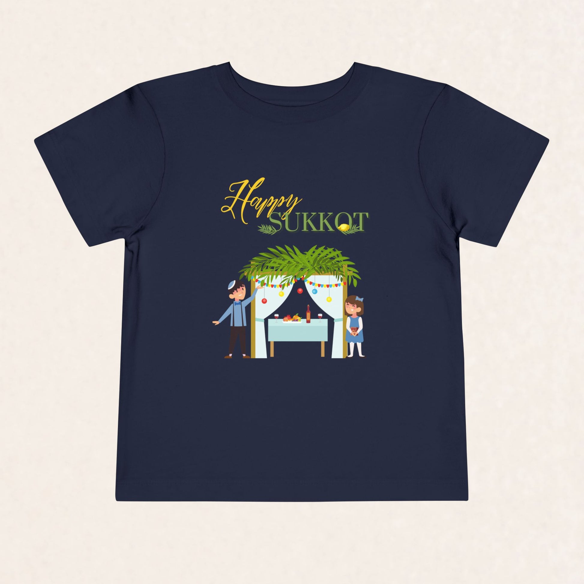 Happy Sukkot - Toddler Short Sleeve Tee - The Gifted Jew