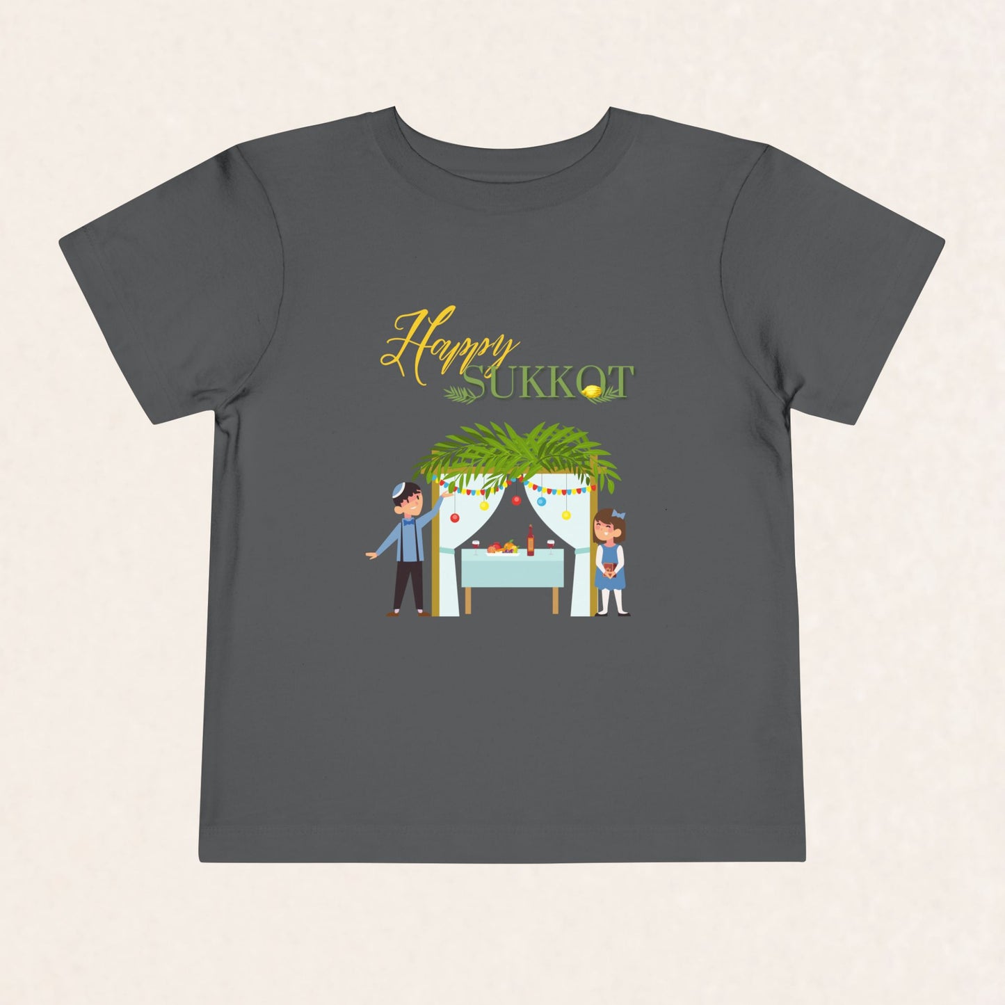 Happy Sukkot - Toddler Short Sleeve Tee - The Gifted Jew