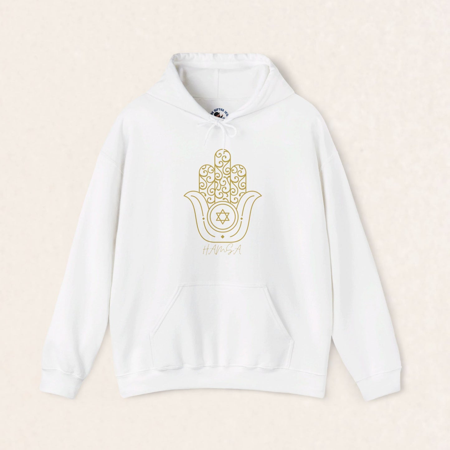 Hamsa Gold - Unisex Heavy Blend™ Hooded Sweatshirt - Israel Collection - The Gifted Jew