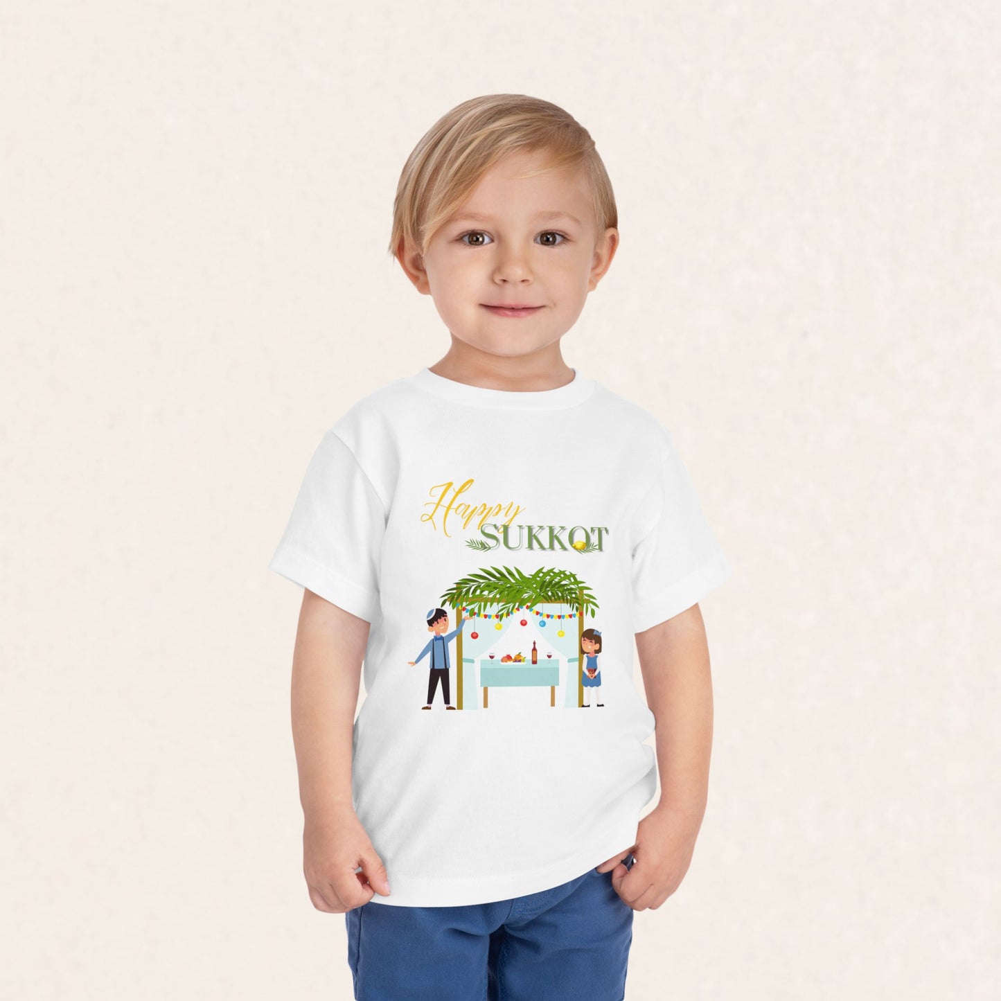 Happy Sukkot - Toddler Short Sleeve Tee - The Gifted Jew