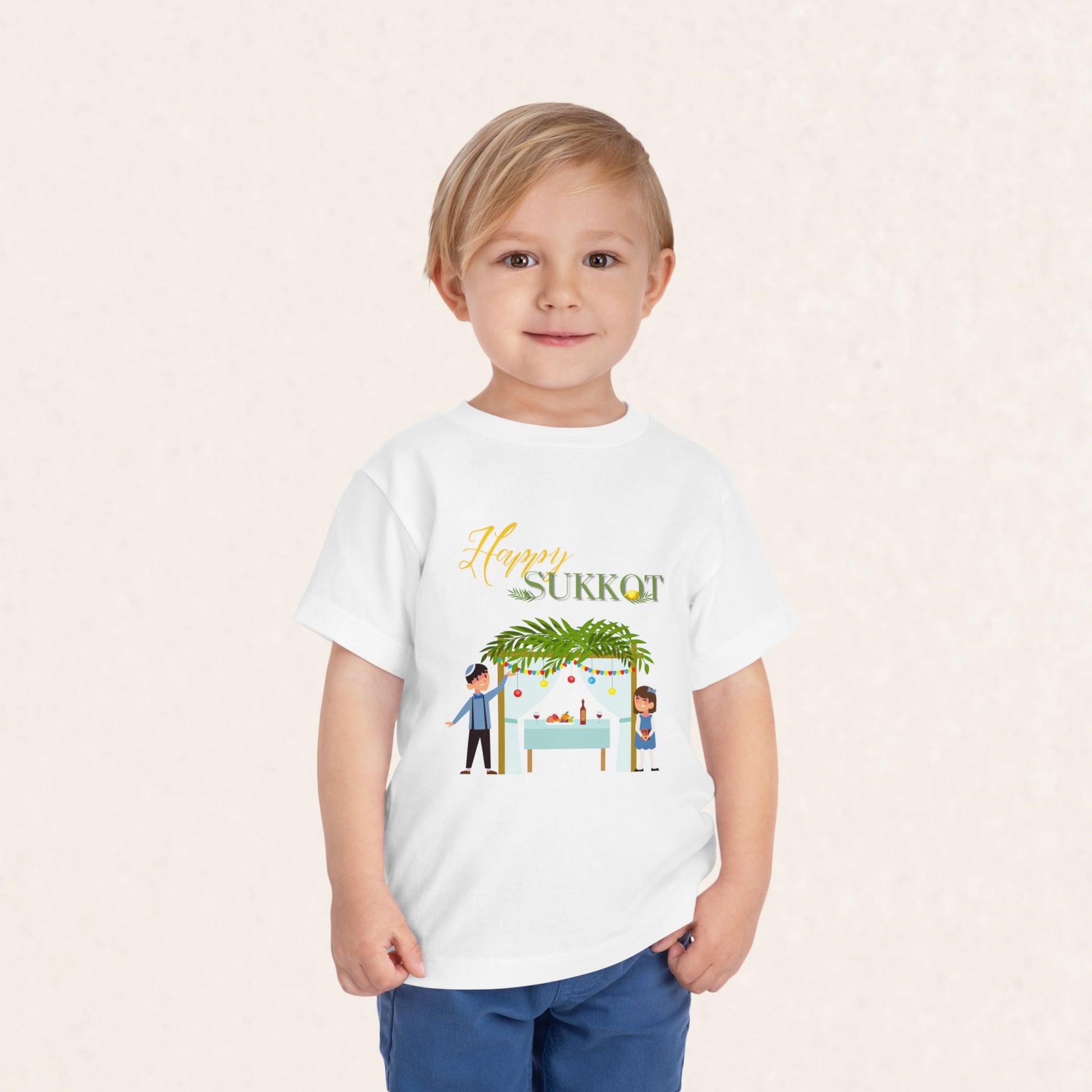 Happy Sukkot - Toddler Short Sleeve Tee - The Gifted Jew