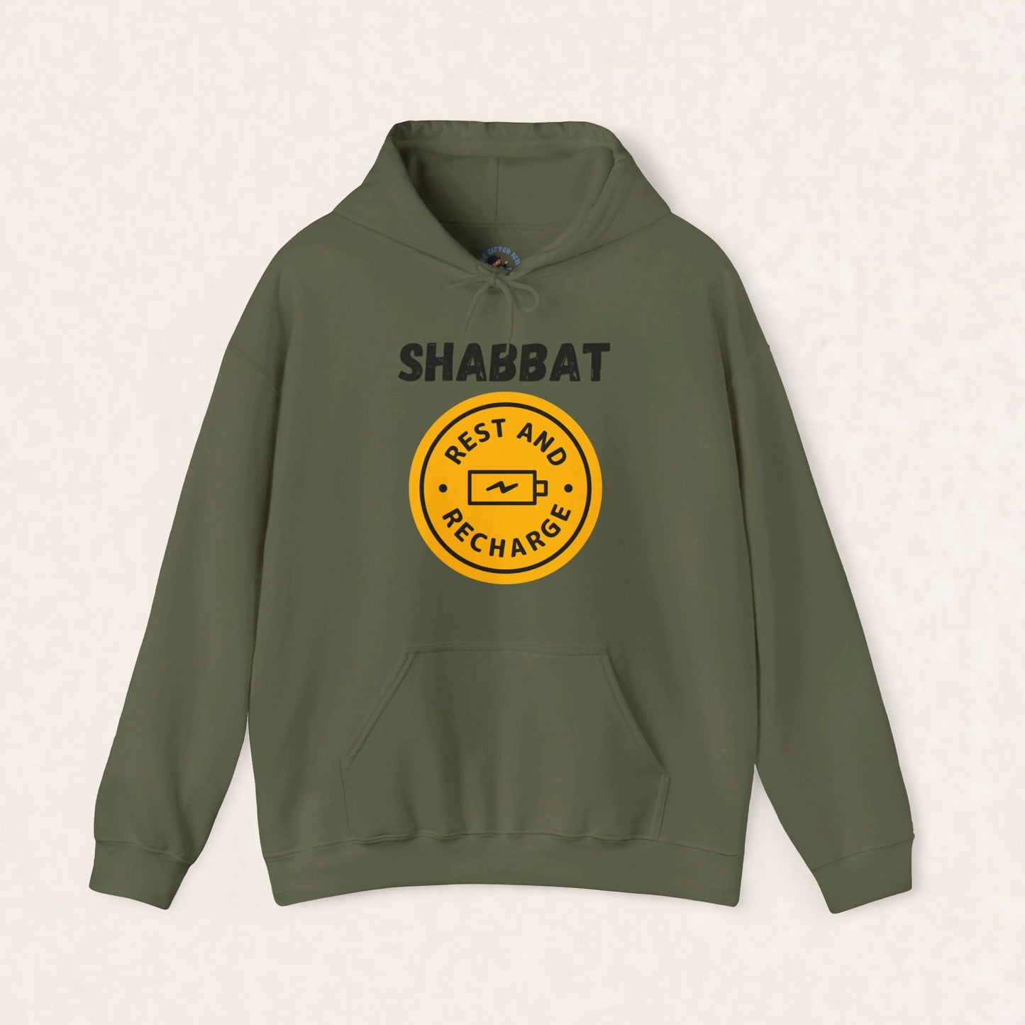 Shabbat - Rest and Recharge - Unisex Heavy Blend™ Hooded Sweatshirt - Shabbat Collection - The Gifted Jew