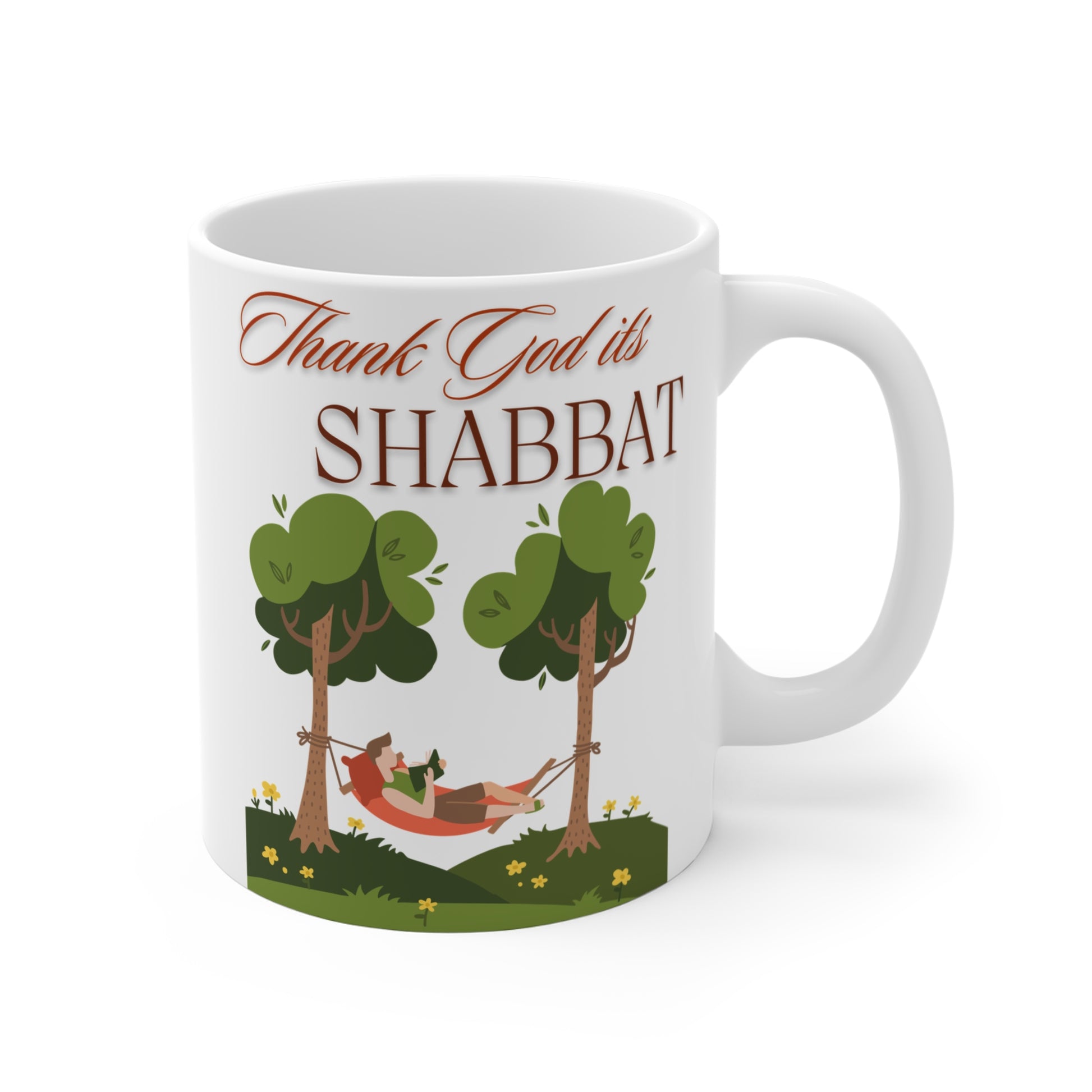 Thank God it's Shabbat -  Mug 11oz - The Gifted Jew