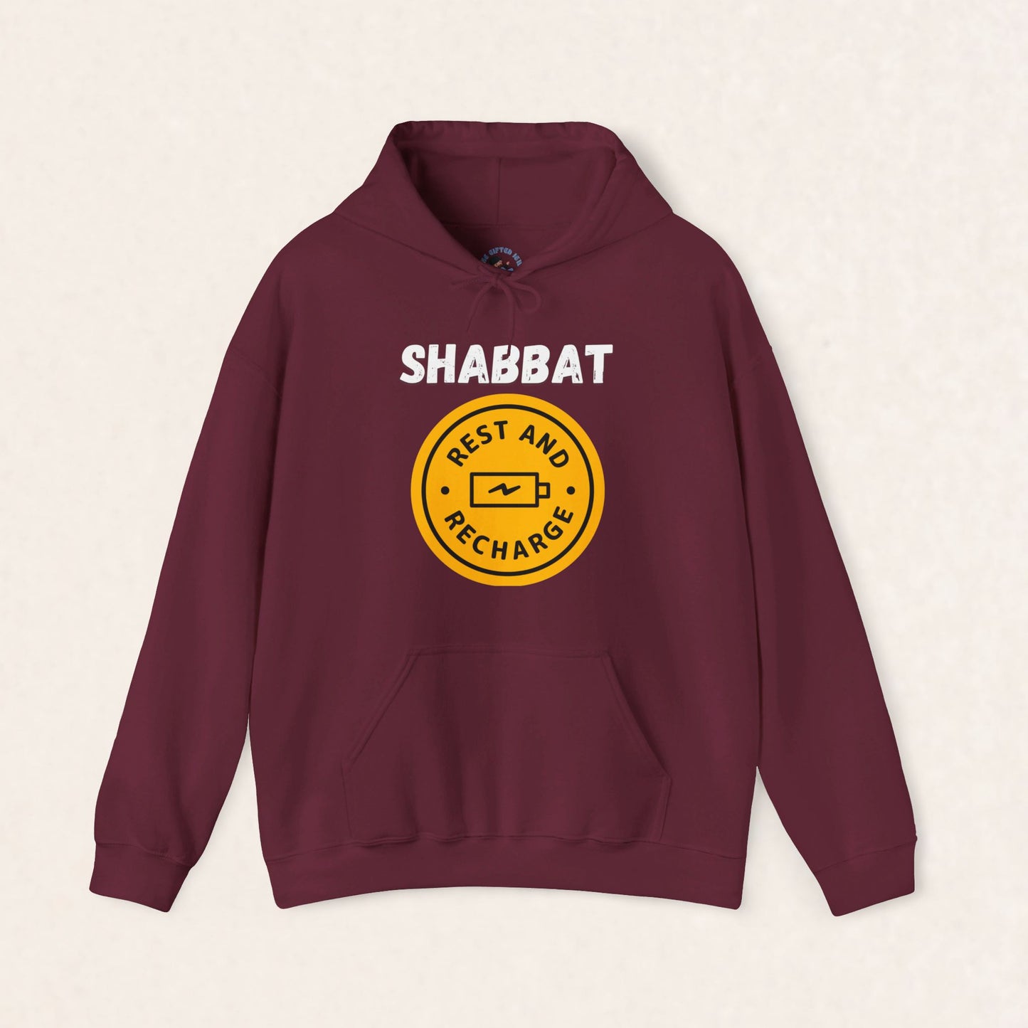 Shabbat - Rest and Recharge - Unisex Heavy Blend™ Hooded Sweatshirt - Shabbat Collection - The Gifted Jew