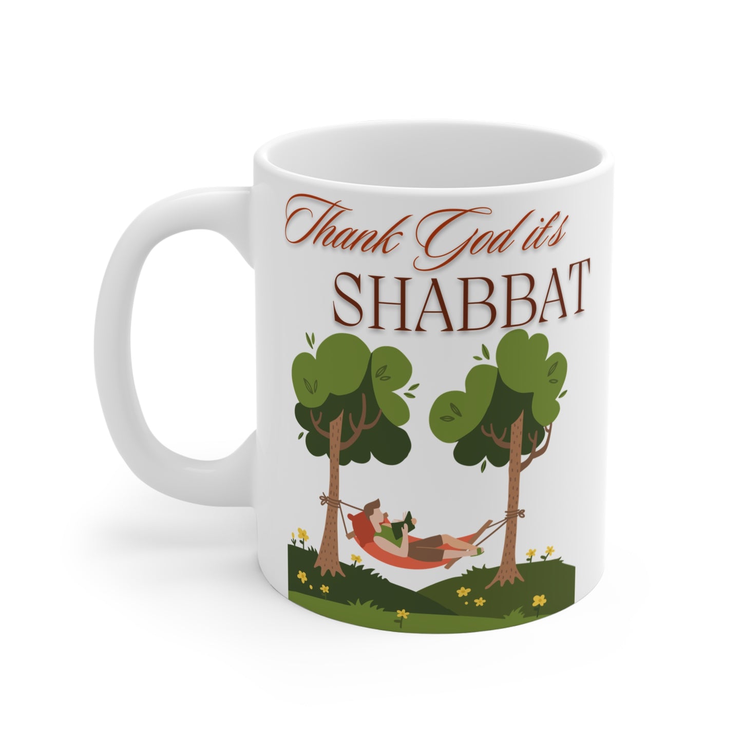 Thank God it's Shabbat -  Mug 11oz - The Gifted Jew