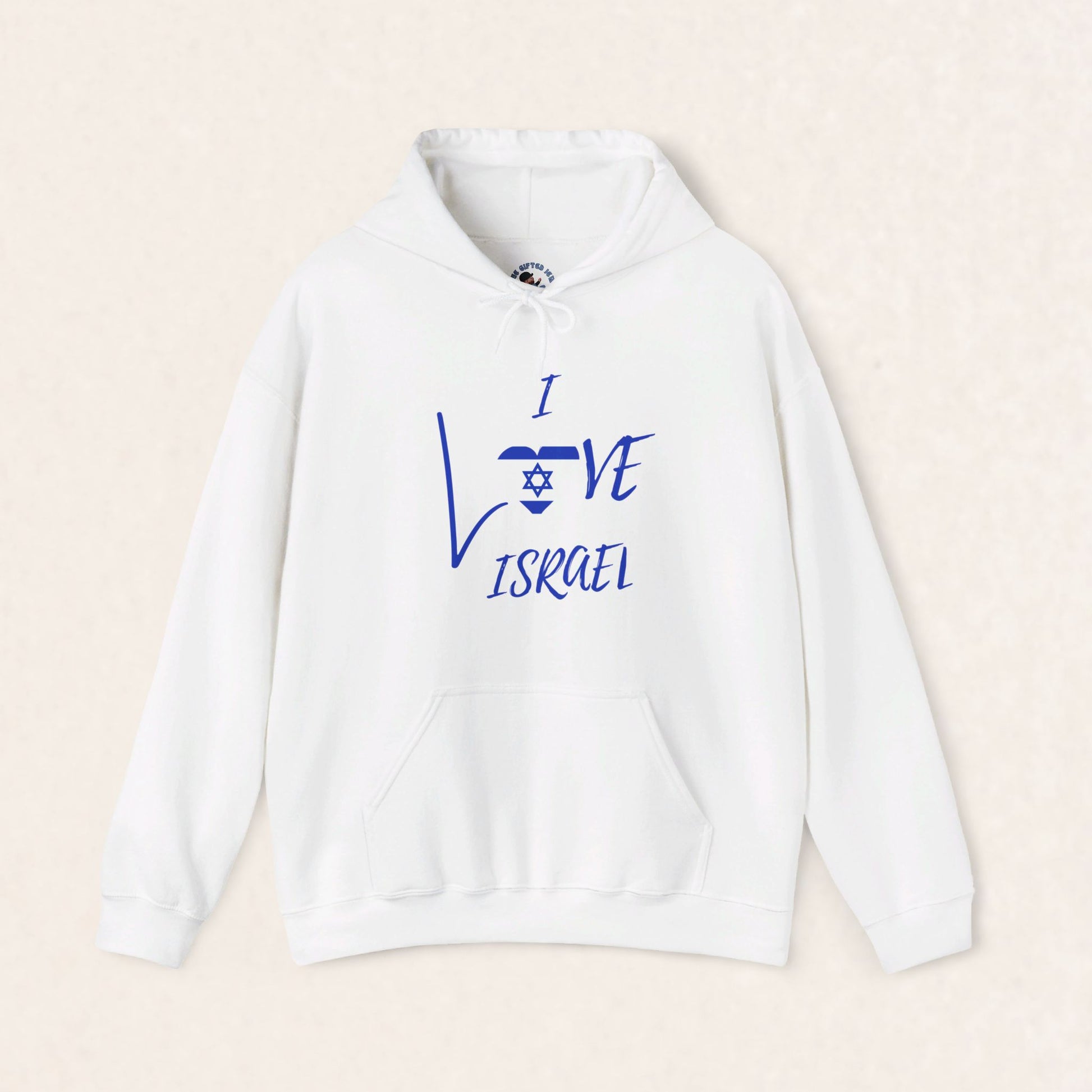 I Love Israel - Unisex Heavy Blend™ Hooded Sweatshirt - Israel Collection - The Gifted Jew