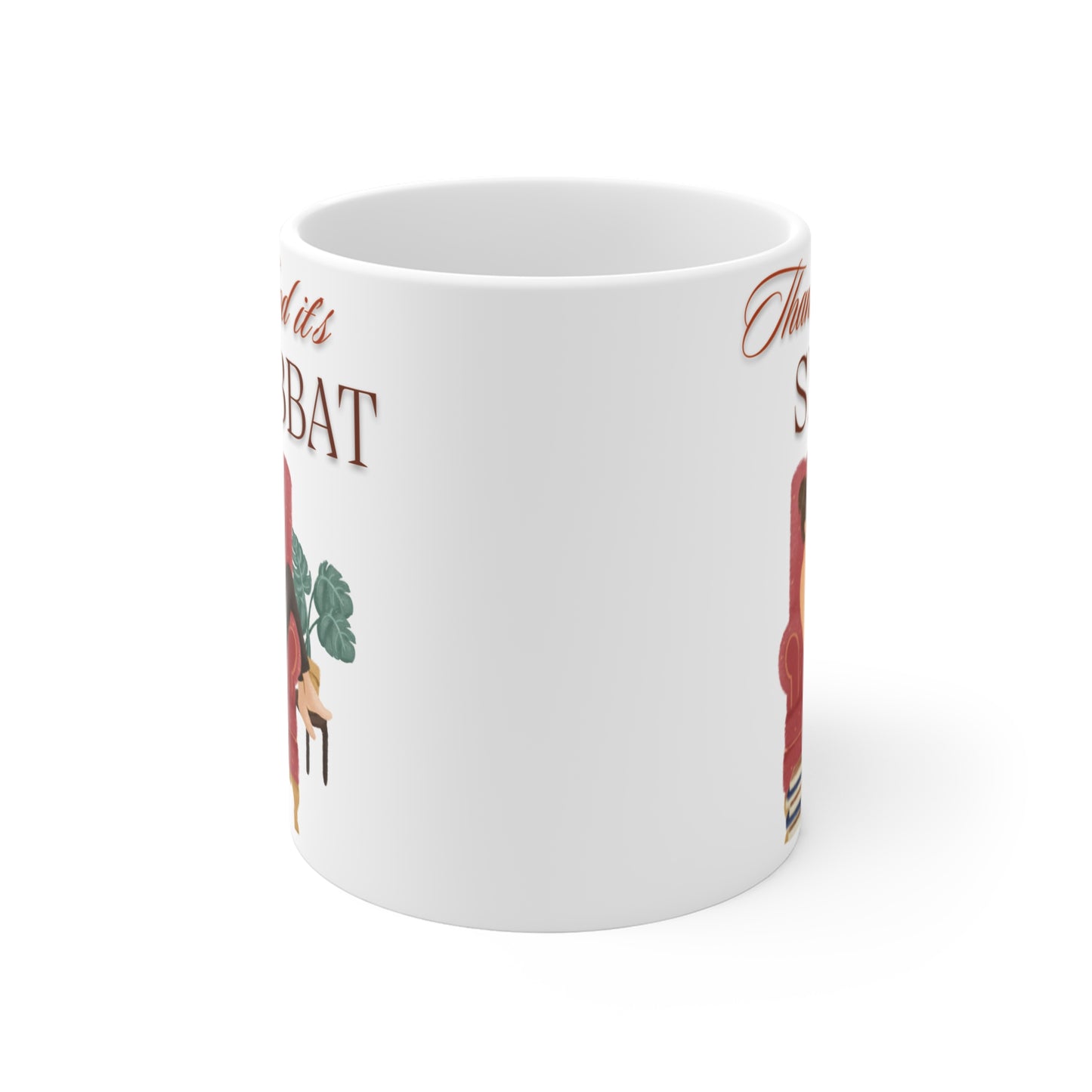 Thank God it's Shabbat -  Mug 11oz - The Gifted Jew