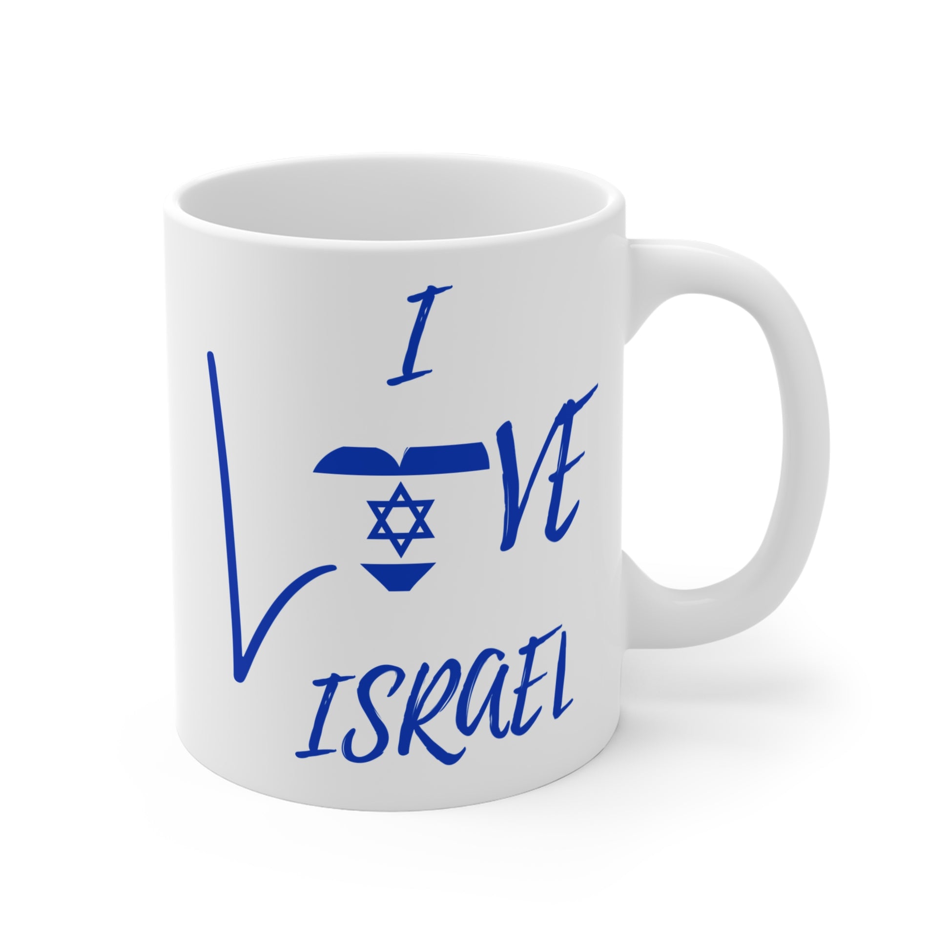 I Love Israel Mug 11oz - The Gifted Jew