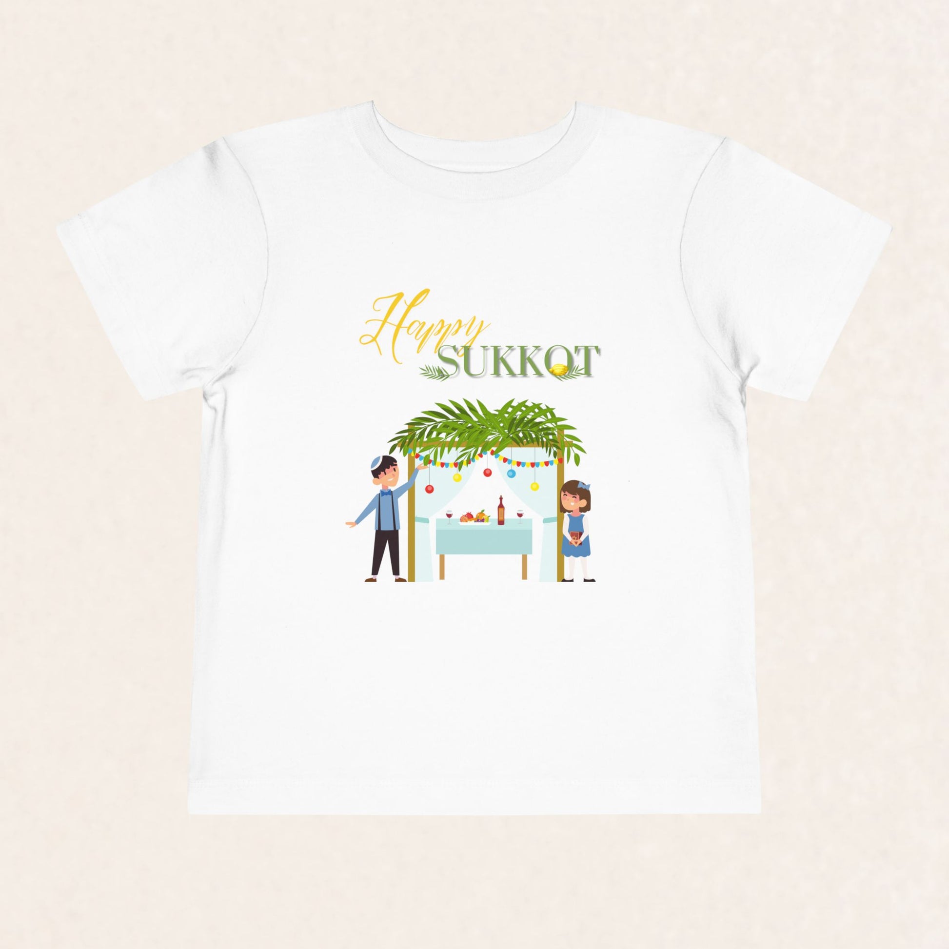 Happy Sukkot - Toddler Short Sleeve Tee - The Gifted Jew