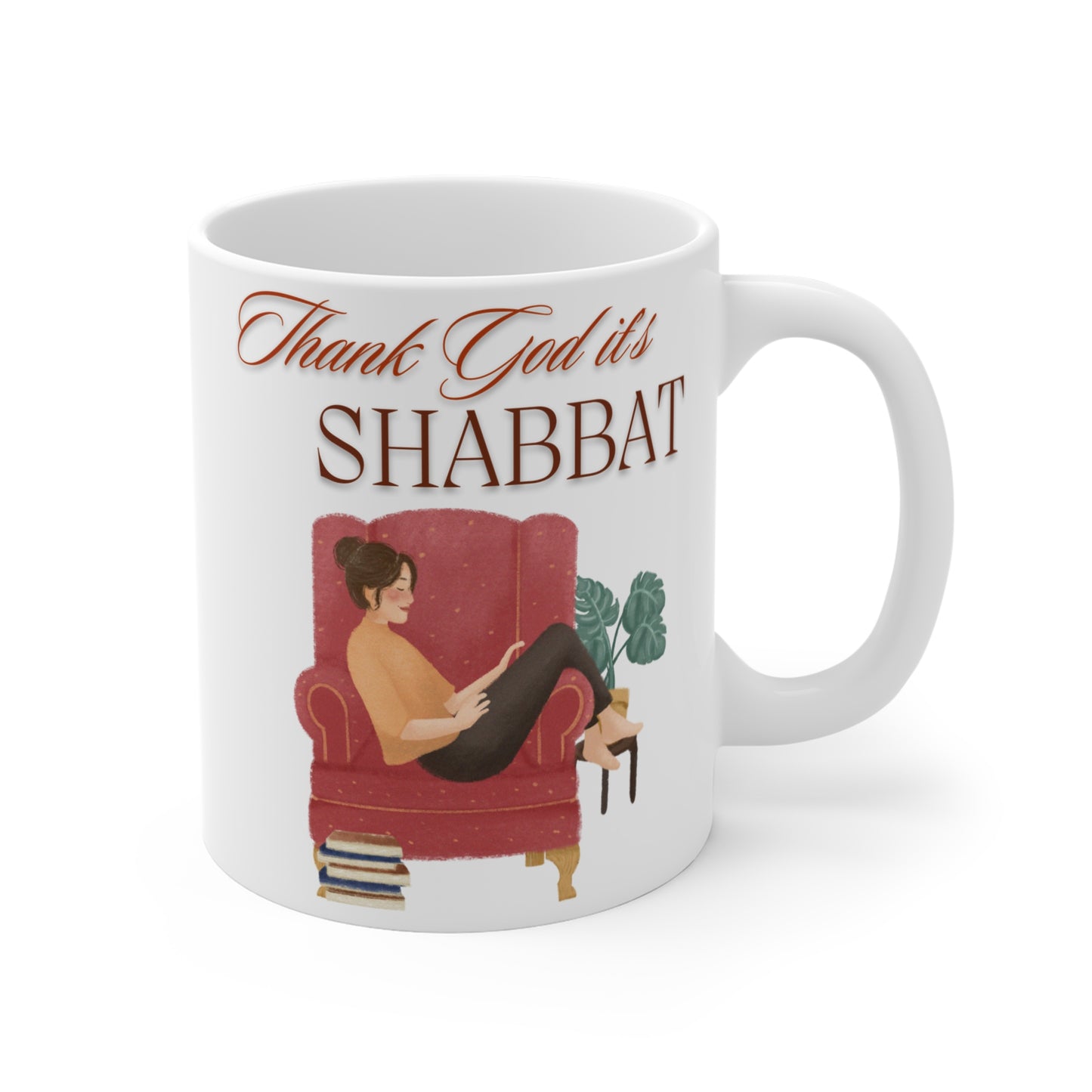 Thank God it's Shabbat -  Mug 11oz - The Gifted Jew