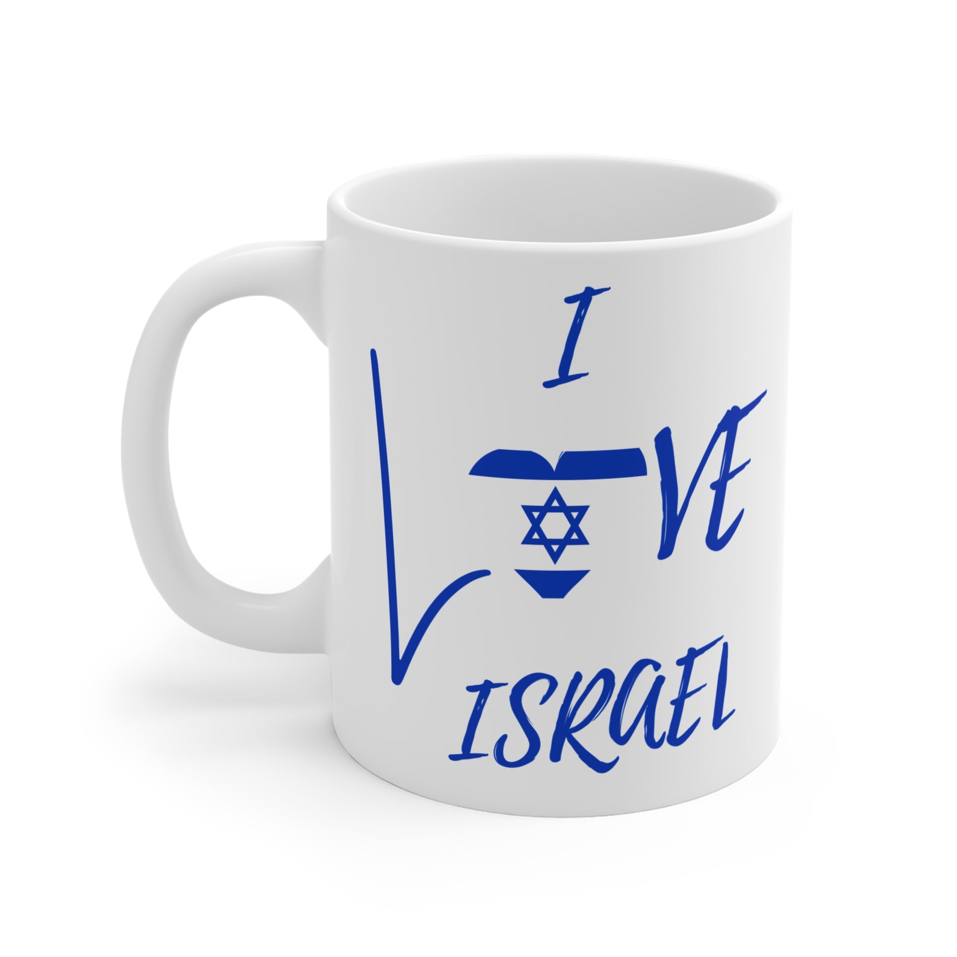 I Love Israel Mug 11oz - The Gifted Jew