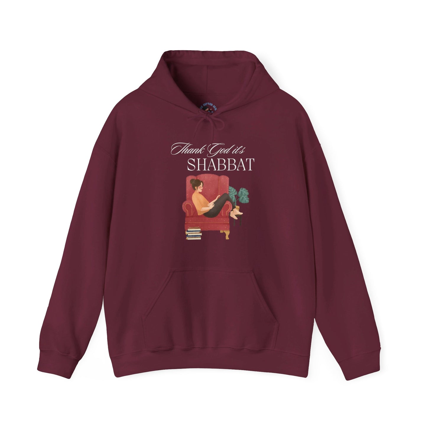 Thank God It's Shabbat - Unisex Heavy Blend™ Hooded Sweatshirt - Shabbat Collection - The Gifted Jew